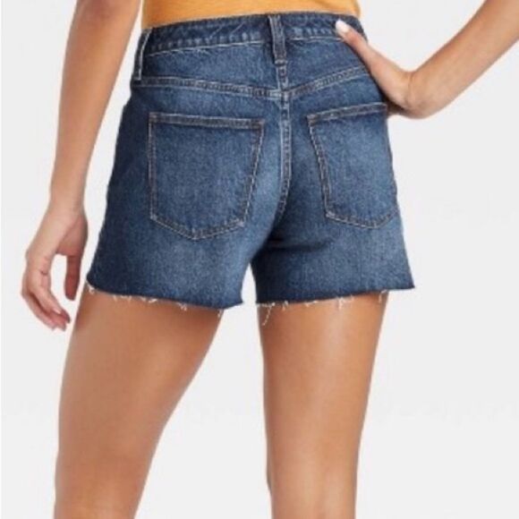 Universal Thread High-Rise Vintage Stretch Midi Jean Shorts NWT Sz 14 - Picture 3 of 13